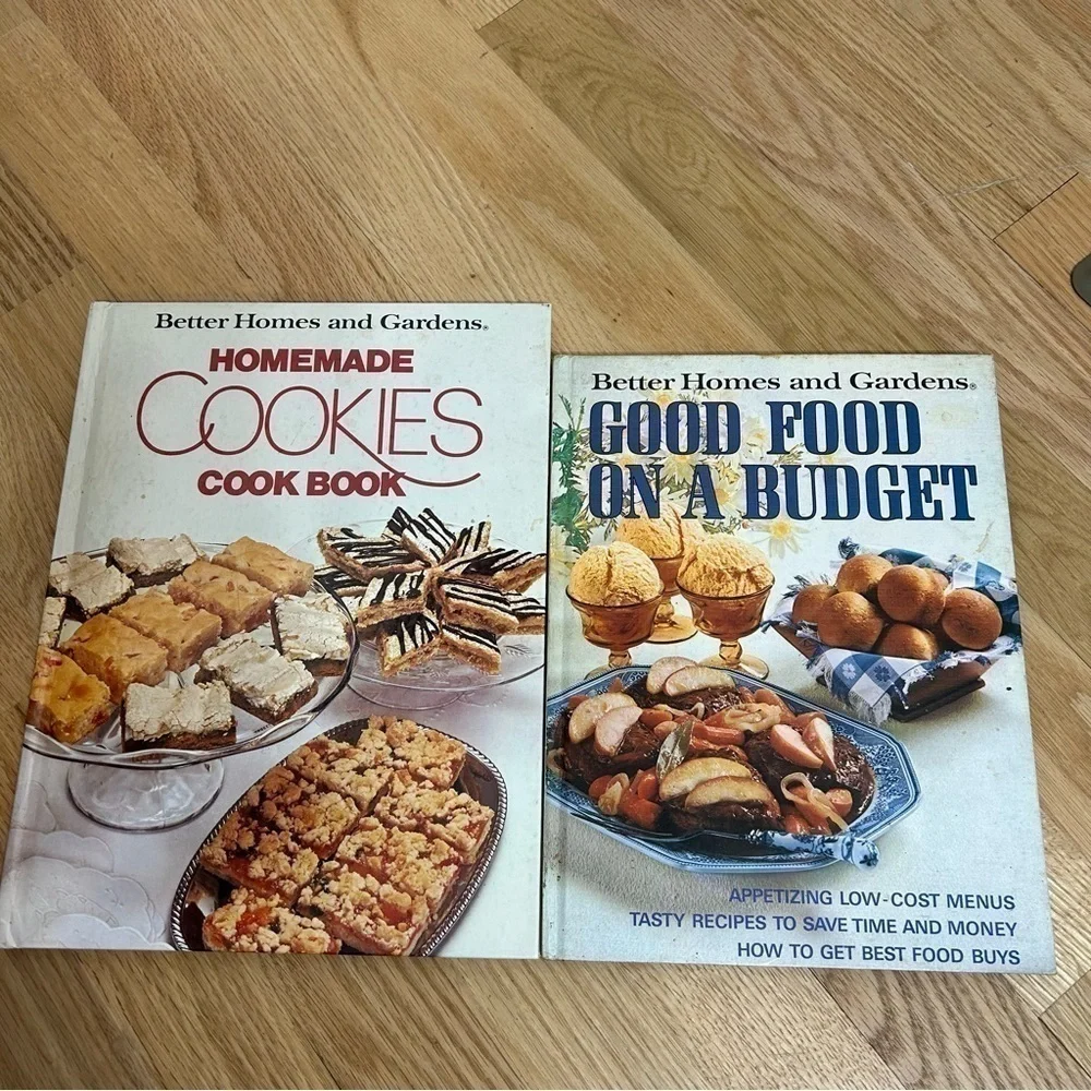 Vintage Better Homes and Gardens Cookbooks Homemade Cookies Good Food Budget